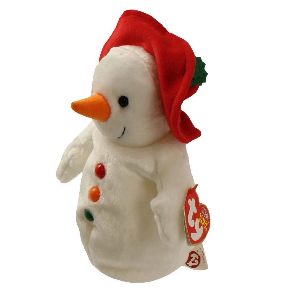 TY Beanie Baby - CHILLIN' the Snowman (7 inch) (2003) - MWMTs