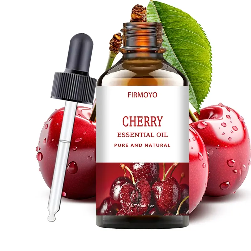 Cherry Organic Essential Oil Pure Oils -1.01oz/30ml | Naturally plant-derived,deepty moisturizing, organic fragrance, suitable foraromatherapy, diffusers, sprays, skin and hair care,massage,DlY candles and soaps, perfumes - Fruity scent