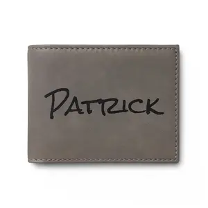 Personalized Bi-Fold Wallet — Custom Name or Message Engraved