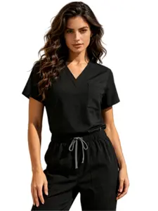 Versatile Solid Color Uniform Set for Dental Doctors and Assistants, Unified Professional Workwear