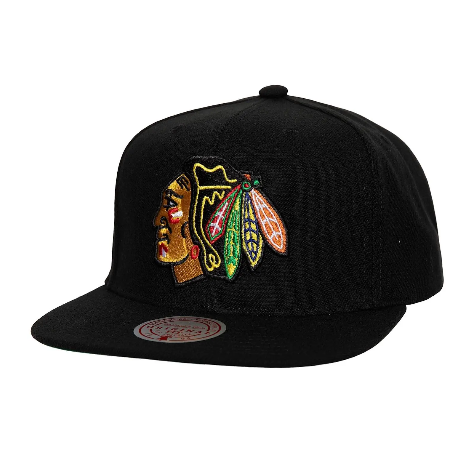 Chicago Blackhawks Black Top Spot Snapback Hat