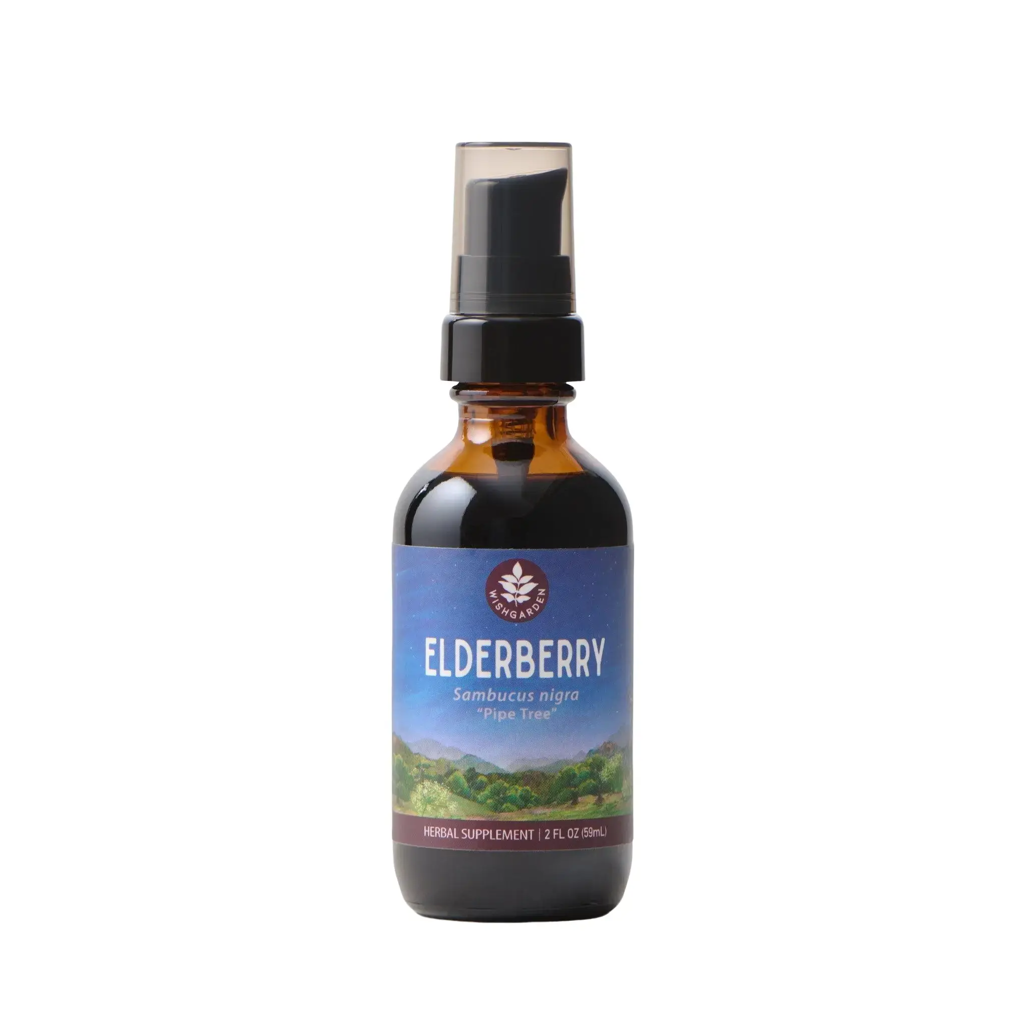 WishGarden Elderberry Herbal Supplement, Natural Healthcare Support for Daily Wellness