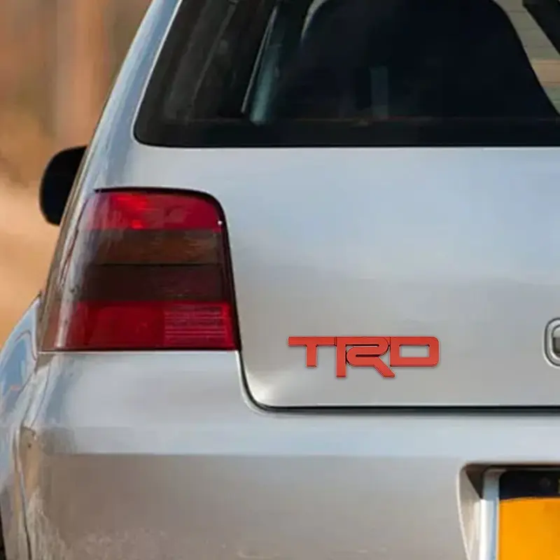 3D Car Sticker for Toyota Trd Pro Corolla Yaris Chr Auris Rav4 Prius Prado, Zinc Alloy Emblem, Metal Rear Trunk Badge Decal, Body Accessories, Automobile Decals
