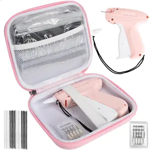 Quick Handheld Stitch Gun Clothing Fixer Mini Sewing Kit for Clothes Quilting Hemming with 6 Needles 2500 White & 2500 Black Fasteners