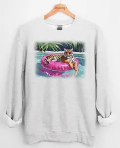 Pool Tiger Graphic Top Pool Tiger Graphic Top