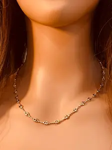 Gold Filled 4.5mm Puff Link Necklace | Bold Shine for Everyday Glam