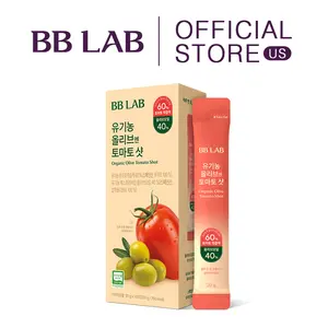 [BB LAB] Organic Olive Tomato Shot, 100% Spanish Organic Extra Virgin Olive Oil & Tomato Blend, Travel Easy, on-the-go Liquid Stick Supplement Blended Vitamin Minerals Supplement (20g x 10 sticks)