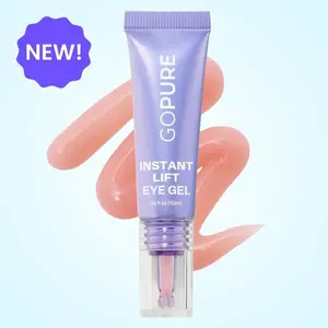 NEW! GOPURE Instant Lift Eye Gel - For the look of Puffiness & Bags, Wrinkles, Fine Lines and Dark Circles, Anti Aging Skin Care for Men & Women with Collagen Targeting Biotech Under Eye Brightener