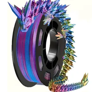 Professional Three-Color Silk Pla Printing Filament 1.75mm 250g High Precision ±0.02mm Gradual Texture Custom Jewelry Gift Models