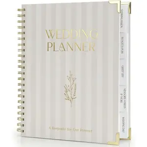 Beautiful Wedding Planner Book & Organizer for Detailed Big Day Planning, Unique Engagement Gift for Newly Engaged Couples, Future Brides & Grooms