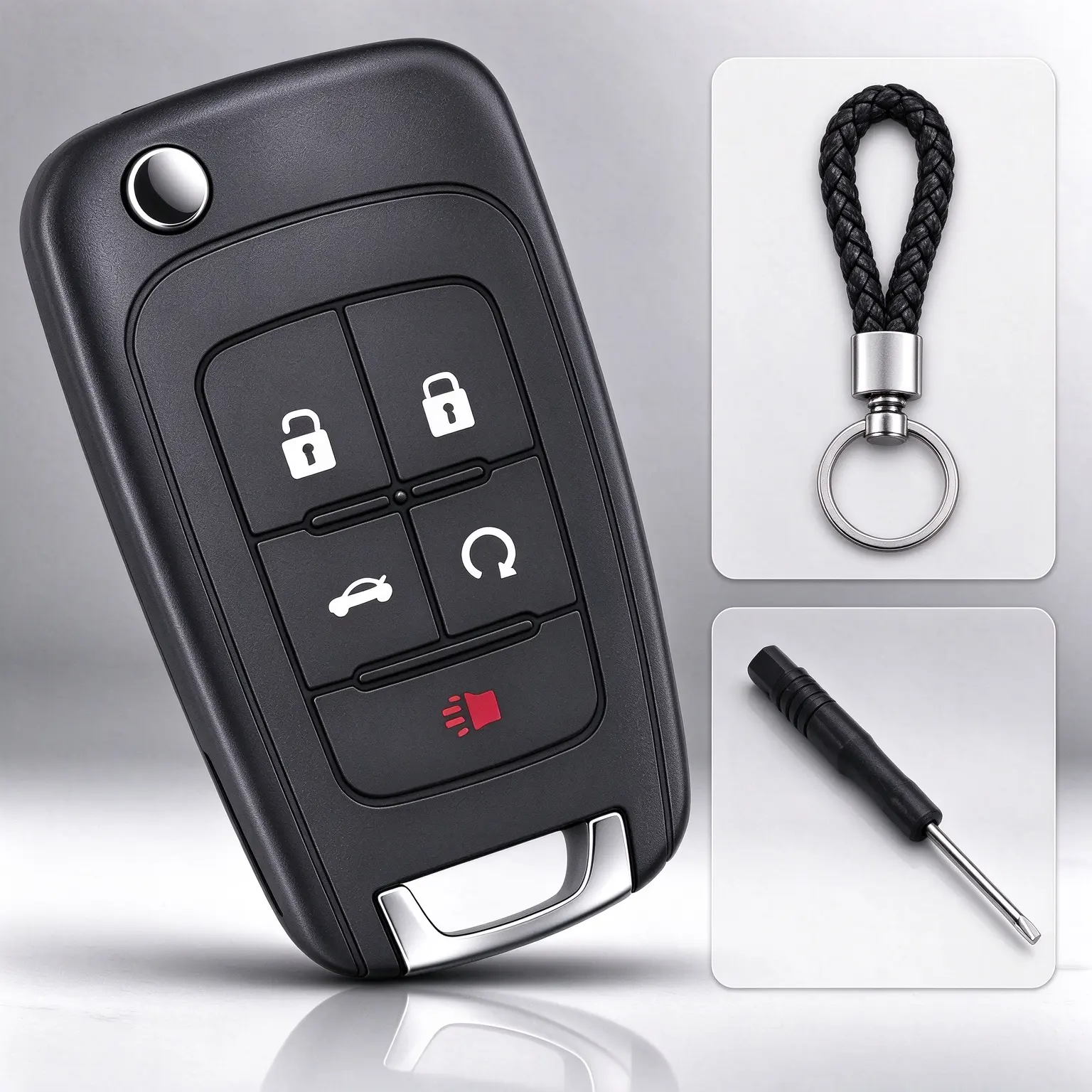Replacement Smart Key Fob Remote - Car Gadgets, Auto Accessories, Accessories for Car - Keyless Entry for Chevy Equinox Camaro Cruze Malibu, Buick LaCrosse, GMC Terrain 2010-2018 Automotive Replacement Part