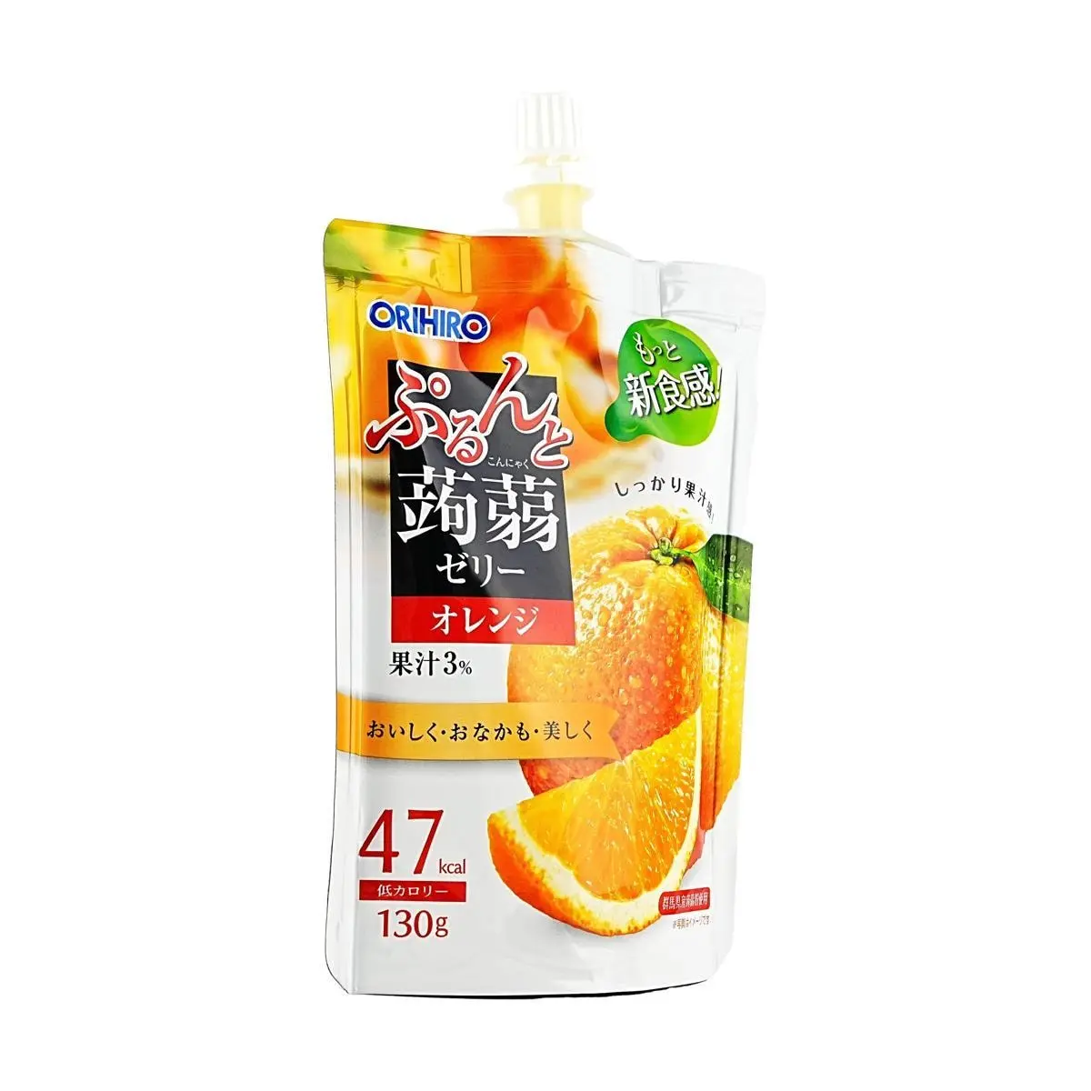 ORIHIRO Japanese Konjac Jelly Orange Flavor 130g Low Calorie Zero