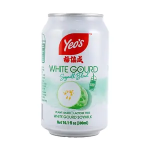 YEO'S Winter Melon Soy Milk Drink 300ml Can - Plant-Based, Lactose-Free, Vegan Beverage