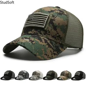 Personalized Sun-Protection Baseball Cap — Adjustable, Breathable Half-Mesh Cap with Visor — Retro Outdoor Sports Camouflage Hat