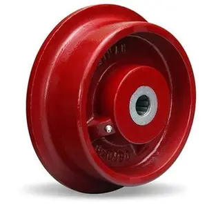 Hamilton Ductile Iron Single Flanged Track Wheel 7-7/8" Diameter x 2-1/4" Face x 3-1/4" Hub length with 1-1/4" Precision Tapered Roller Bearing
