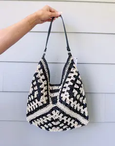 Crochet Open-Weave Handbag