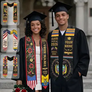 Personalized Ecuadorians American Graduation Sash 2026, Ecuadorians Graduation Stole Custom, Ecuador Graduation Sash, Ecuador Flag Stoles