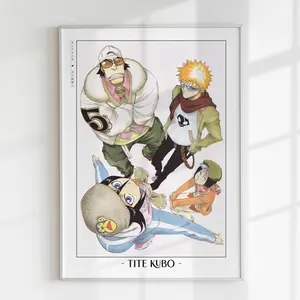 Bleach Anime Poster, Ichigo Manga Decor, Shonen Wall Art, Tite Kubo Art Print, Gift For Fans