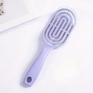 Colorful Hollow Massage Comb for Smooth and Soft Hair - Detangle Brush for Natural Styling, Detangling Comb