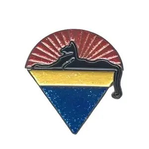 Jerry Garcia - Cats Under the Stars Glitter Lapel Pin