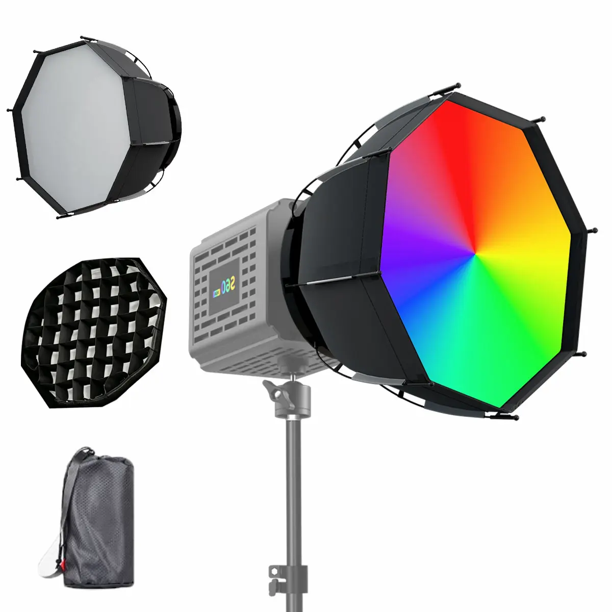 30cm Octagonal Softbox - Bowens Mount Quick Release Camera Lighting Accessory with Honeycomb Grid for COB Lights, Video, Film Shooting, All Seasons Electronics Accessory