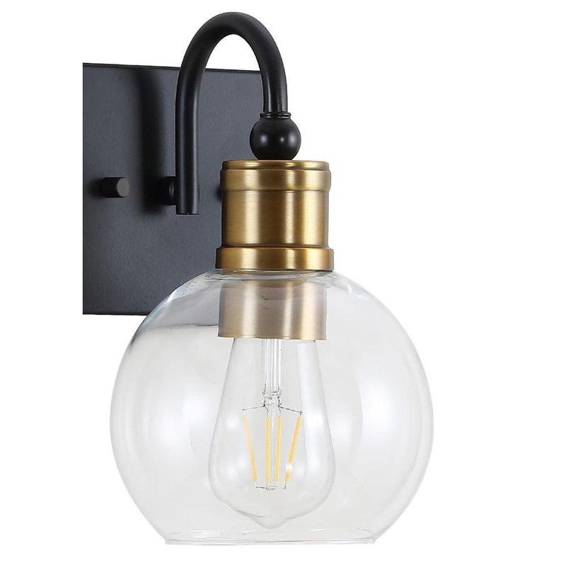 Marais Iron/Glass Rustic Vintage LED Vanity Light