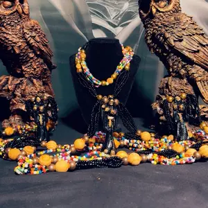 Collares de la Santa Muerte con Pulseras Curados y Consagrados - Modelo 1