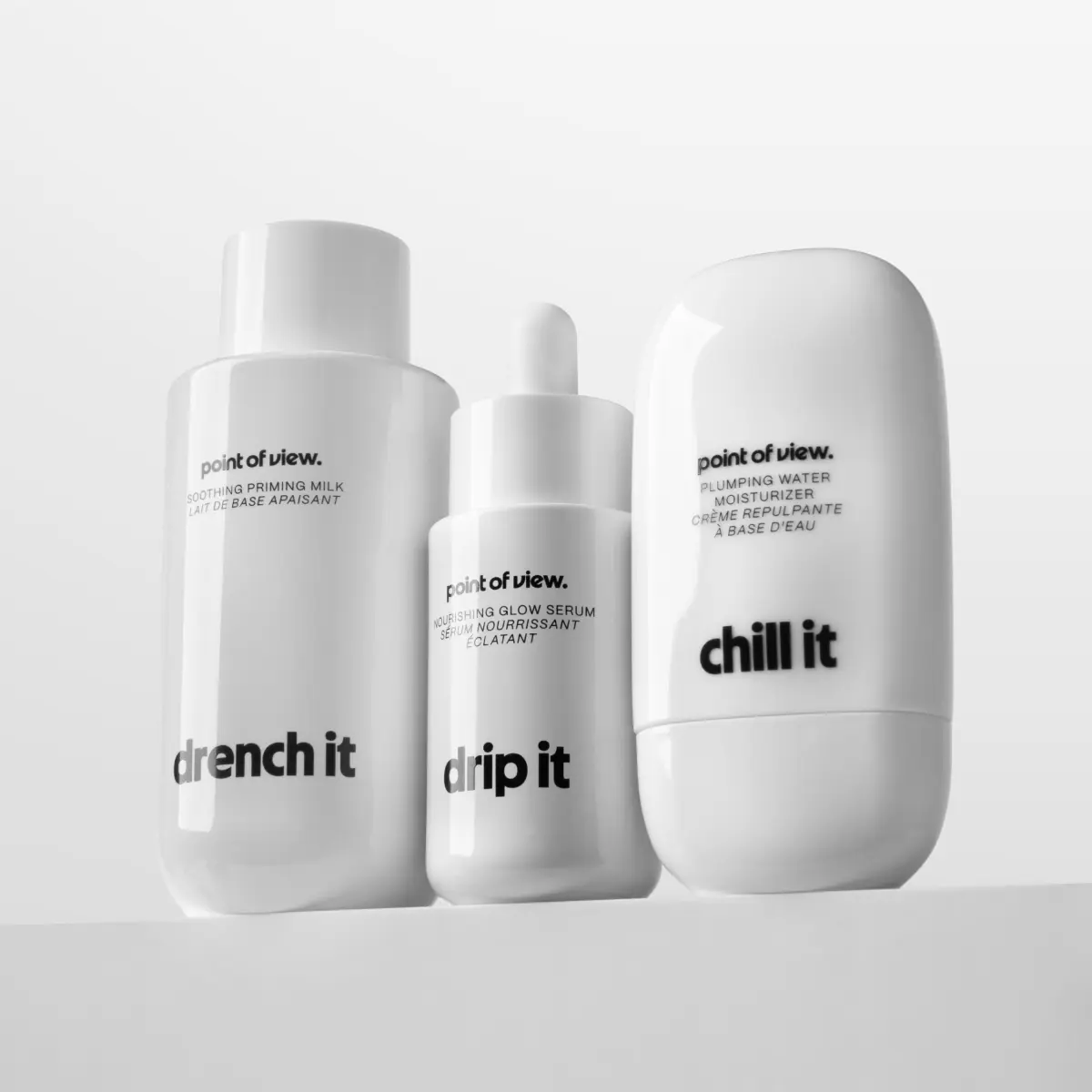 Renew It Light Bundle by Point of View Beauty: A weightless trio of ultra hydrating, skin prep essentials