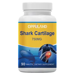 Oppuland Pure Shark Cartilage 750Mg 90ct Support in Joints and Bones Repair | Vision and Eye Health Healthcare Collagen Colagen