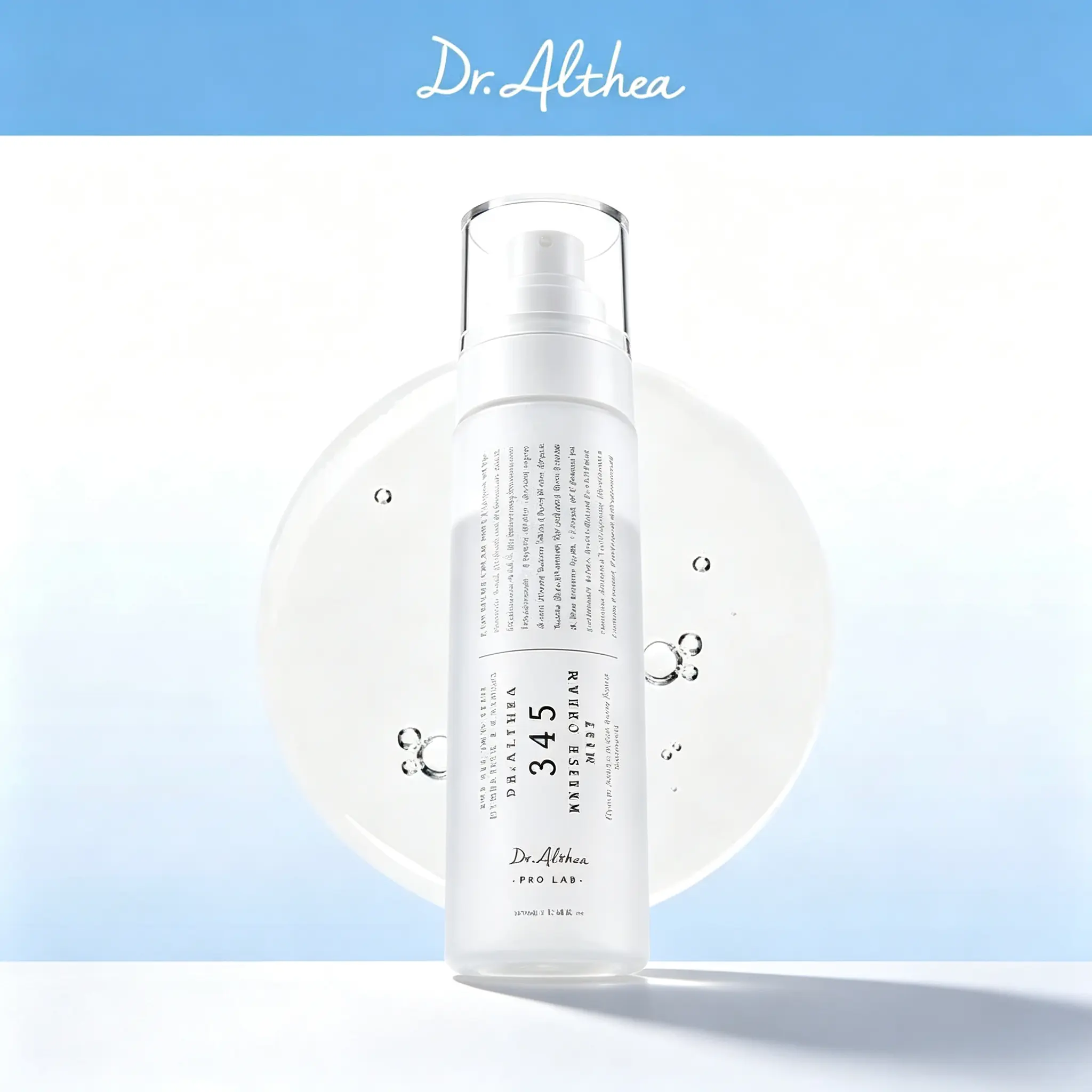 Dr.Althea 345 Relief Cream Mist - Vegan Korean Skincare Hydrating Facial Mist with Rice Extract for Sensitive Skin Soothing Care