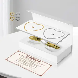 [D]Permanent Lock Couples Bracelet Gift Kit – Craft Together with Your Loved One to Celebrate Your Eternal Love on Dates, Valentine’s Day