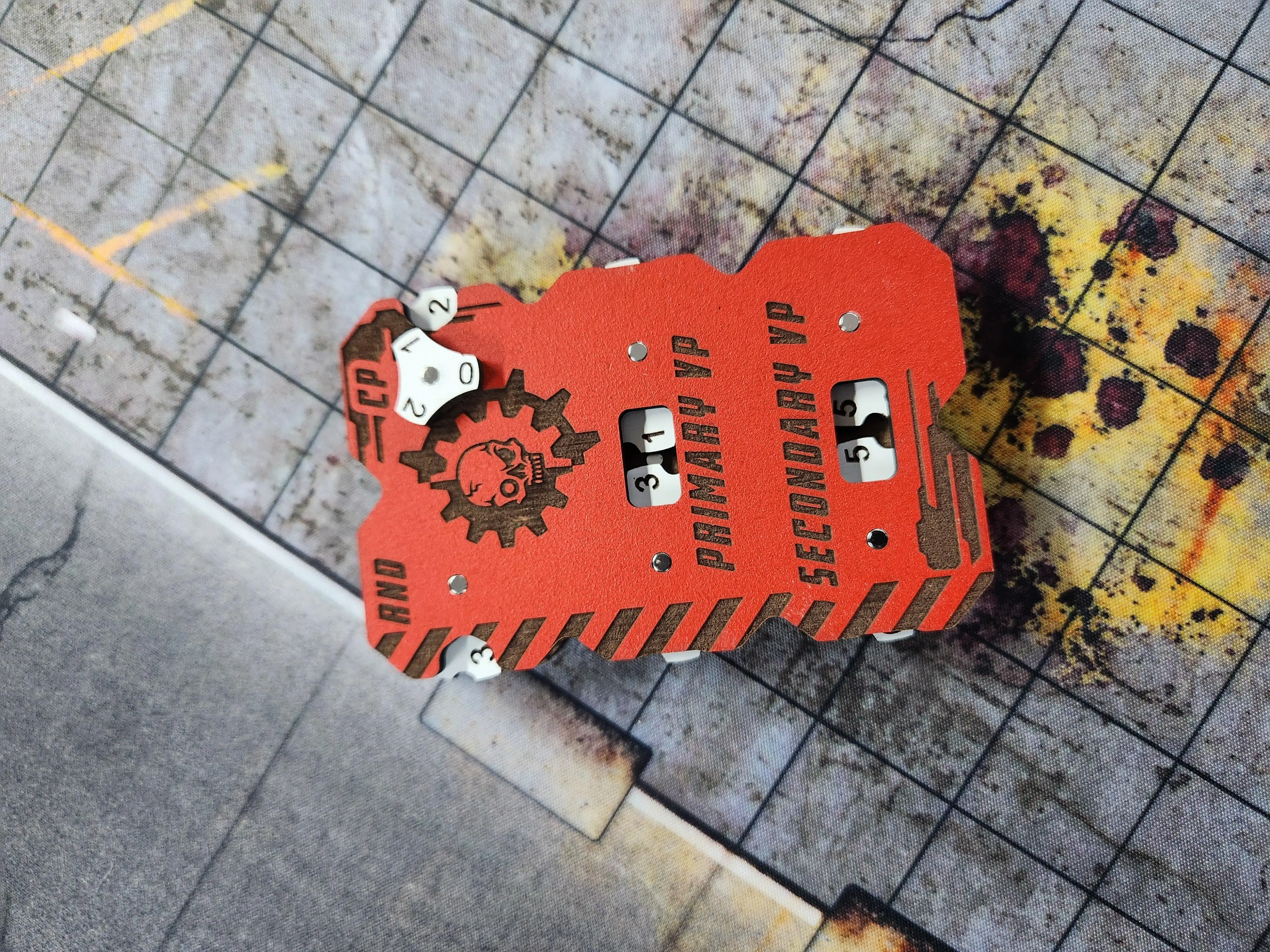 Machine Warriors Handheld Combat Tracker used for Warhammer40K