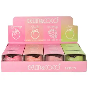 Mascarilla Labial de Frutas Kevin & Coco - Venta al por Mayor Display 12 Unidades (KC1083)