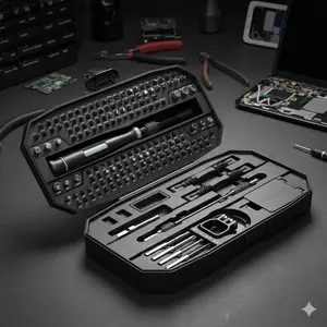 152-in-1 Precision Repair Tool Kit, S2 Alloy Anti-Rust Bits, CNC-Milled Thread Grooves, 360° Magnetic Quick-Release Ratchet, Anti-Slip TPE Grip. For iPhone, MacBook, PlayStation, Drone & Motherboard Disassembly.