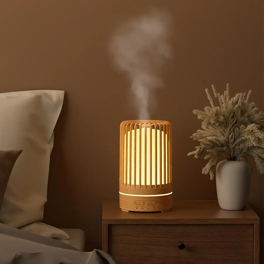 150ML Aromatherapy Humidifier, Birdcage Design Essential Oil Diffuser, USB Powered Silent Humidifier for Home Bedroom