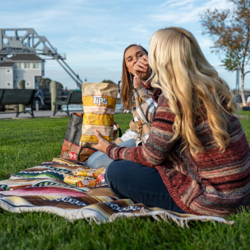 TIPS Seed Oil Free Classic Kettle-Style Potato Chips Gluten Free Non GMO Tallow Sea Salt Snack Foods