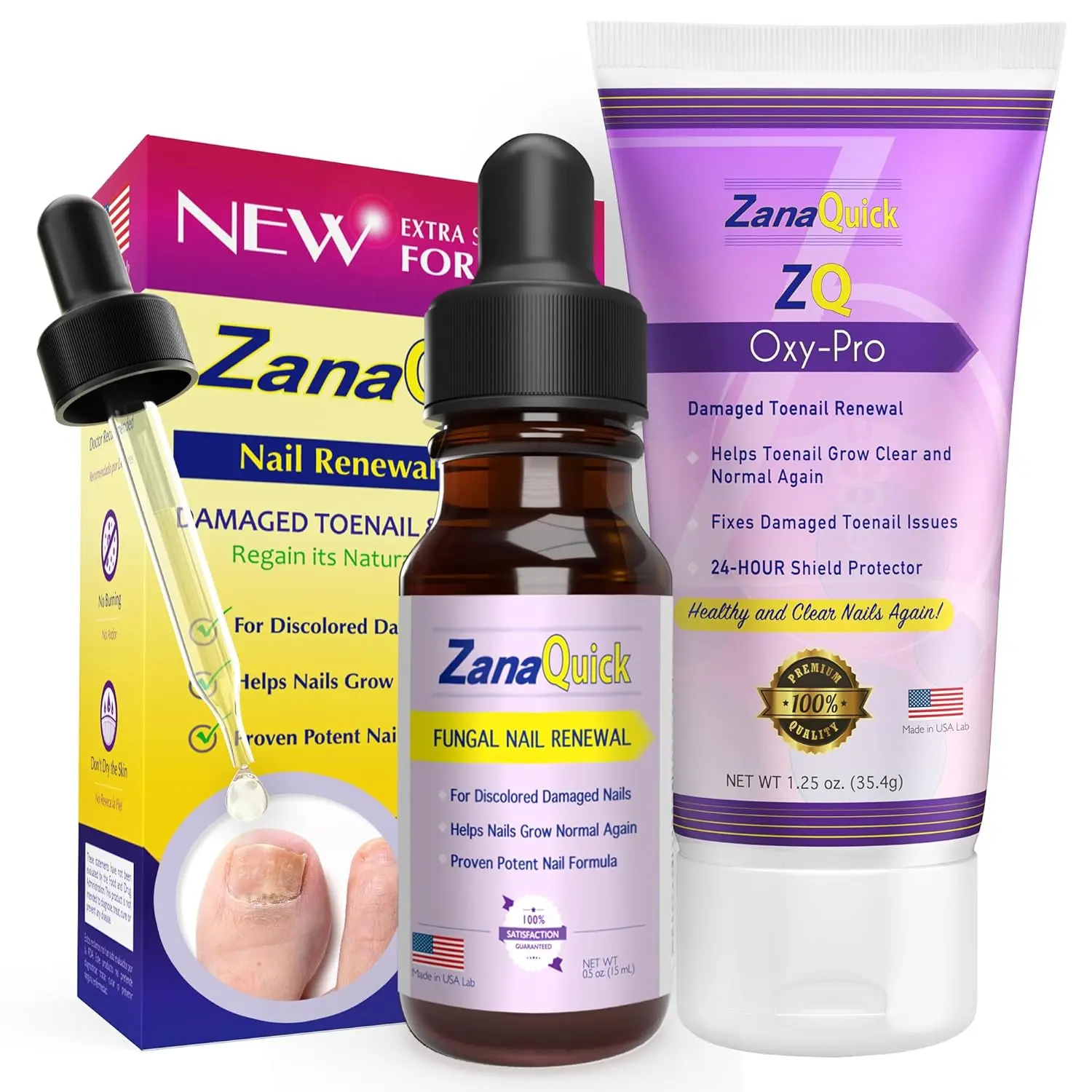 2-Step Extra Strength Toenail Fungus Treatment – Advanced Nail Renewal Drops & Damaged Nail Disruptor for Healthier, Revitalized Nails.