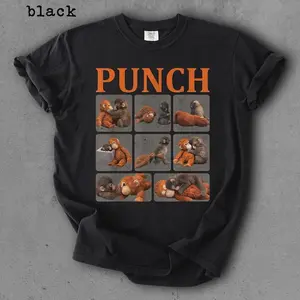 Comfort Colors® Baby Monkey Punch Shirt, Cute Monkey T-Shirt, Animal Lover Gift, Cute Cozy Mom Tee