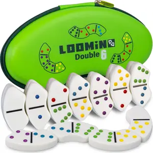 Loomino Double 6 - Domino Set for Kids and Adults - Board Games