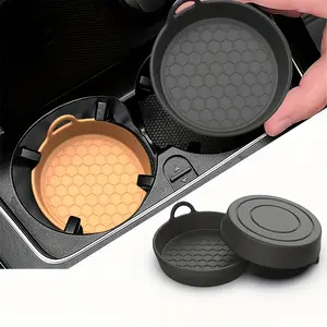 2-Piece silicone car coaster, car water cup mat, non-slip and heat insulation, Car Accessories