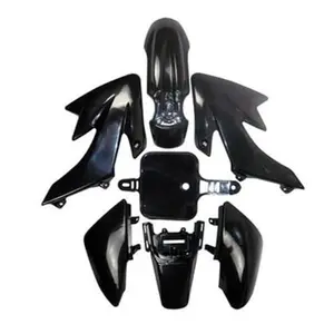 Pit Dirt Bike Plastic Fender Fairing kit Body Frame for CRF50 CRF50F XR50 XR50R SDG SSR Coolster Taotao Baja Roketa Pitster Pro Mini Pocket Bike Offroad Motorcycle 50cc 70cc 110cc 120cc 125cc - Black