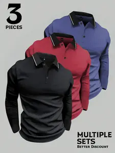 Men's Spring & Fall Regular Fit Long Sleeve T-Shirt Polo Shirt with Eagle Print - Casual Sportswear Lightweight Top for Running Golf Fishing Basketball Camping Gym Swimming & Beach - Perfect Gift for Husband or Boyfriend