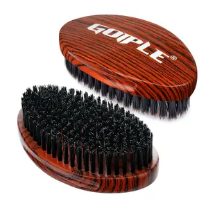 Wave Pomade Wave Styler Brush Great for Wolfing, Boar Bristle Beard & Wave Brush for Barbers & Daily Use Black