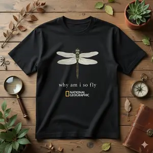 Vintage National Geographic "Why Am I So Fly" Tee