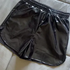 Haloumoning Girls Metallic Shorts Sparkly Dance Outfits Elastic Drawstring Shiny Hot Short Pants 5-14 Years