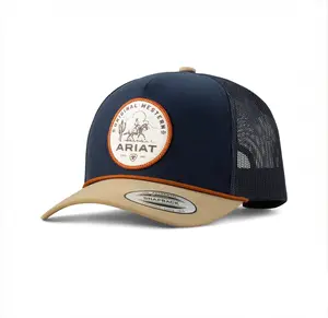 ARIAT NAVY DESERT SCENE PATCH HAT / Gorra