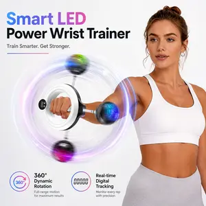 Portable Home Gym 360° Rotating Wrist Forearm Trainer Grip Strengthener Upper Body Strength Arms Shoulders Chest Men Women Fitness Machine