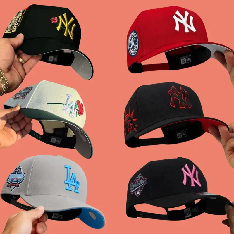 New Era MLB 9FORTY NY Yankees & LA Dodgers Baseball Hat for Men & Women – Adjustable Team Logo Cap, Raised Front Embroidery, Curved Brim, Strapback Closure, Classic MLB Fan Hat, Baseball Game Day Gear, Casual Streetwear USA