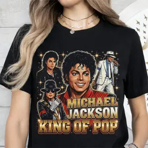 Michael Jackson King of Pop T-Shirt, Unisex Hip Hop Streetwear Tee