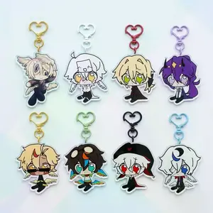 Unstable Universe MCYT Yt Translucent Minecraft Keychain, MCYT Acrylic Charms - Cute Acrylic Cartoon Keychain, Funny Meme Character Charm for Keys, Bags, Backpack, Durable Gift for Fans & Collectors
